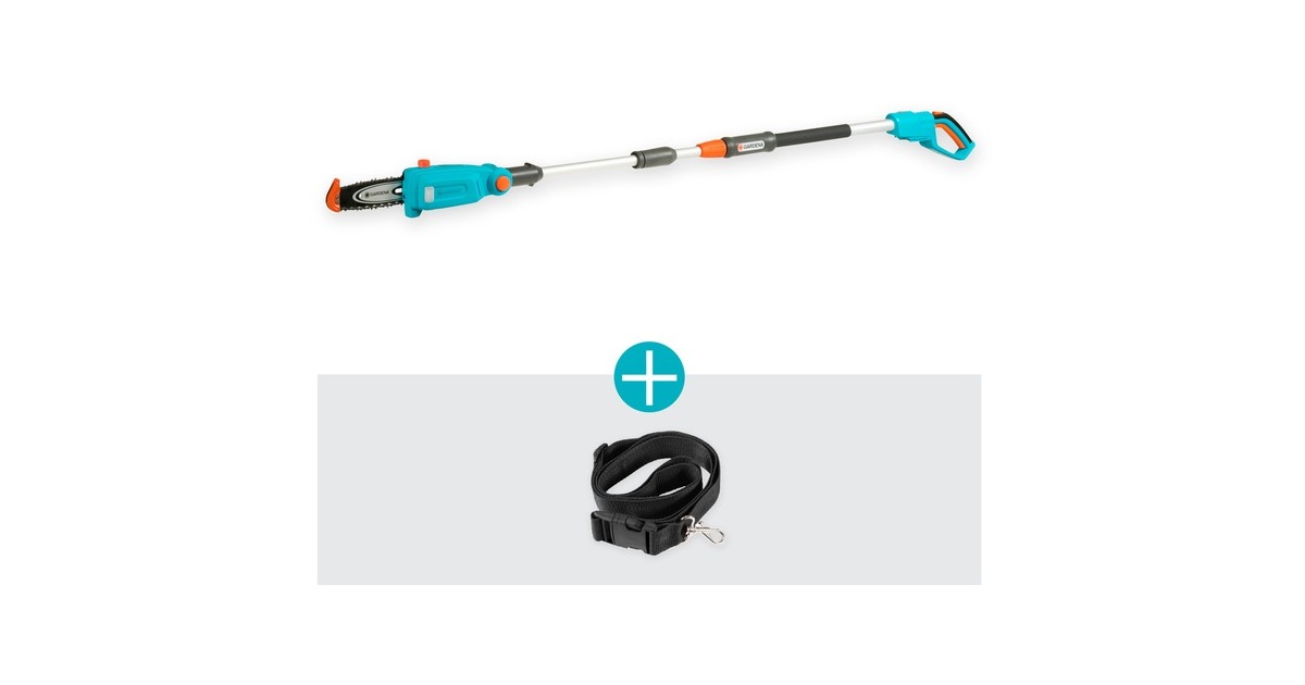 GARDENA Akku-Teleskop-Hochentaster TCS 20/18V P4A solo(türkis/grau, ohne Akku und Ladegerät, POWER FOR ALL ALLIANCE)