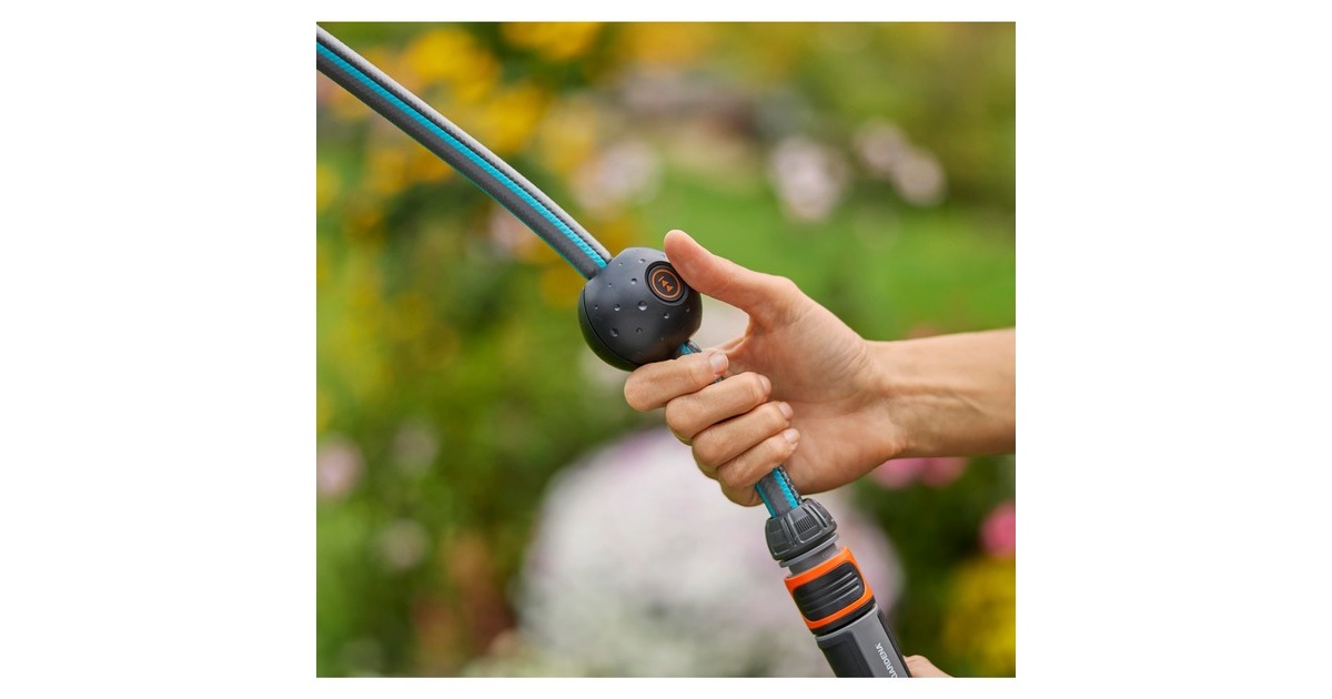 GARDENA Akku-Wand-Schlauchbox PowerRoll XXL 18V P4A, 40 Meter, Schlauchtrommel(grau/weiß, Li-Ion Akku 2,5Ah, POWER FOR ALL ALLIANCE)