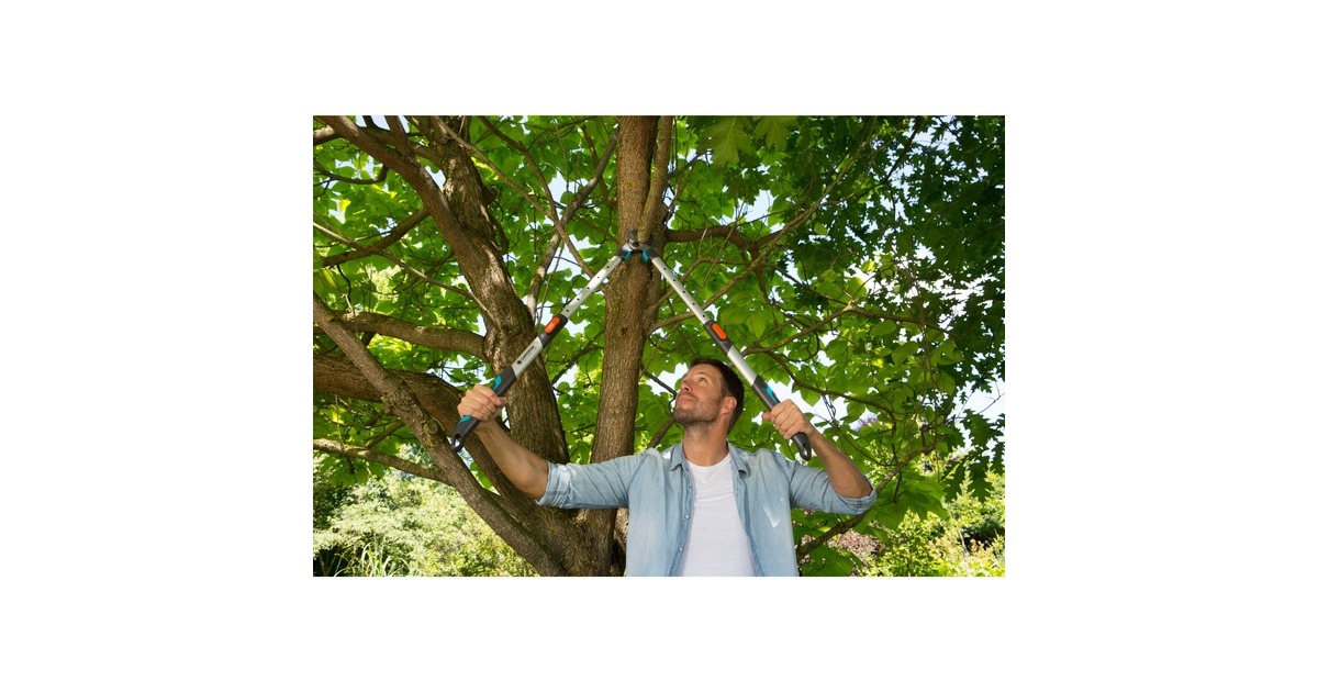 GARDENA Astschere TeleCut long 650-900 B(grau/türkis, 65cm - 90cm)