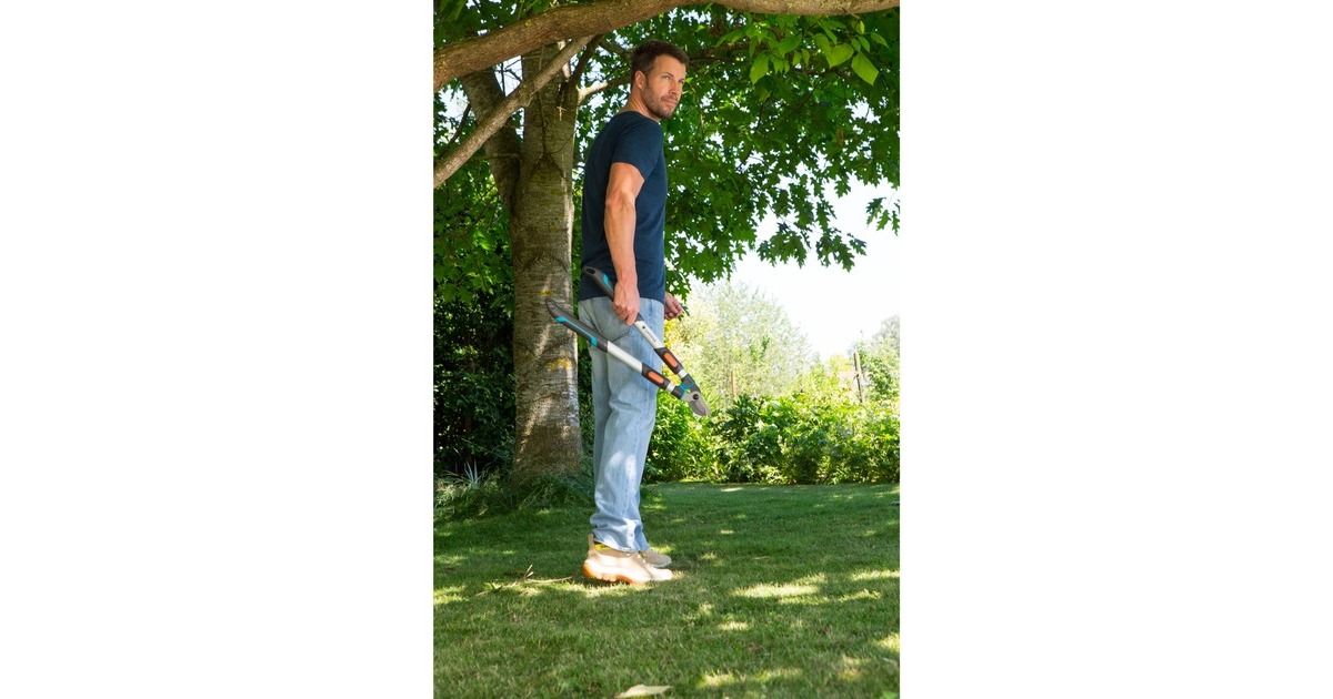 GARDENA Astschere TeleCut long 650-900 B(grau/türkis, 65cm - 90cm)