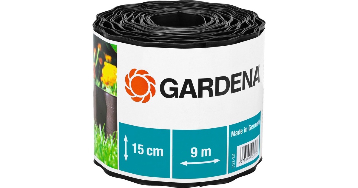 GARDENA Beeteinfassung, 15cm hoch, Begrenzung(braun)