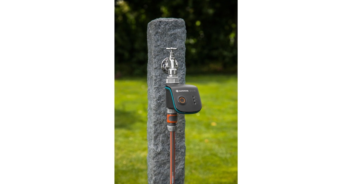 GARDENA Bewässerungssteuerung smart Water Control Set(grau/türkis, 2-teilig, mit smart Gateway)