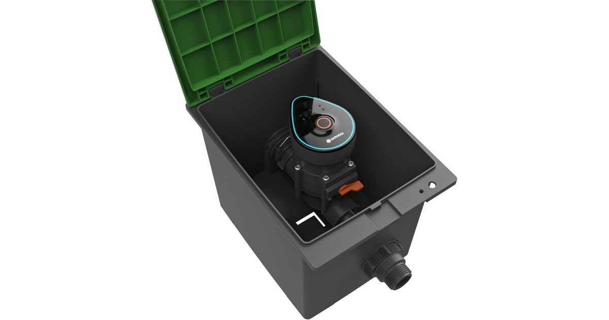 GARDENA Bewässerungsventil 9 V Bluetooth, Steuermodul(grau, 2-teilig: Steuerung + Ventil)