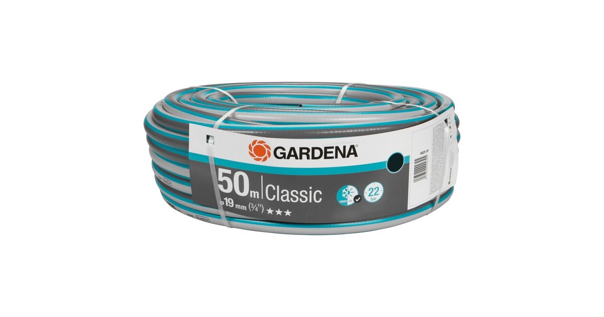 GARDENA Classic Schlauch 19mm (3/4")(grau/türkis, 50 Meter) GARDENA Classic Schlauch 19mm (3/4")(grau/türkis, 50 Meter)