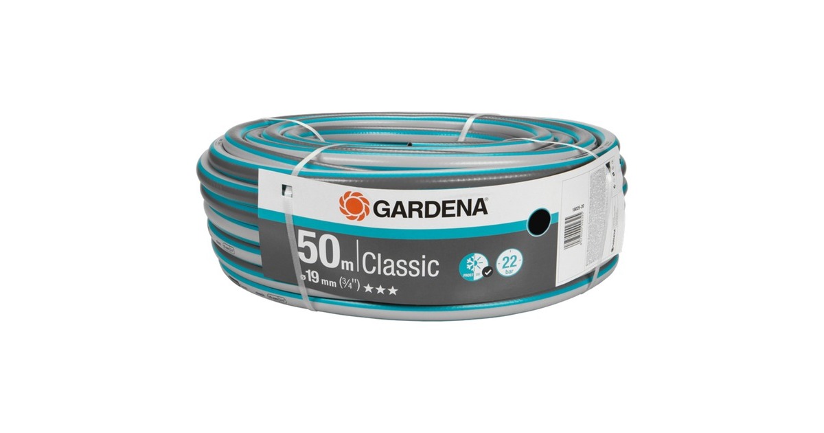 GARDENA Classic Schlauch 19mm (3/4")(grau/türkis, 50 Meter) GARDENA Classic Schlauch 19mm (3/4")(grau/türkis, 50 Meter)
