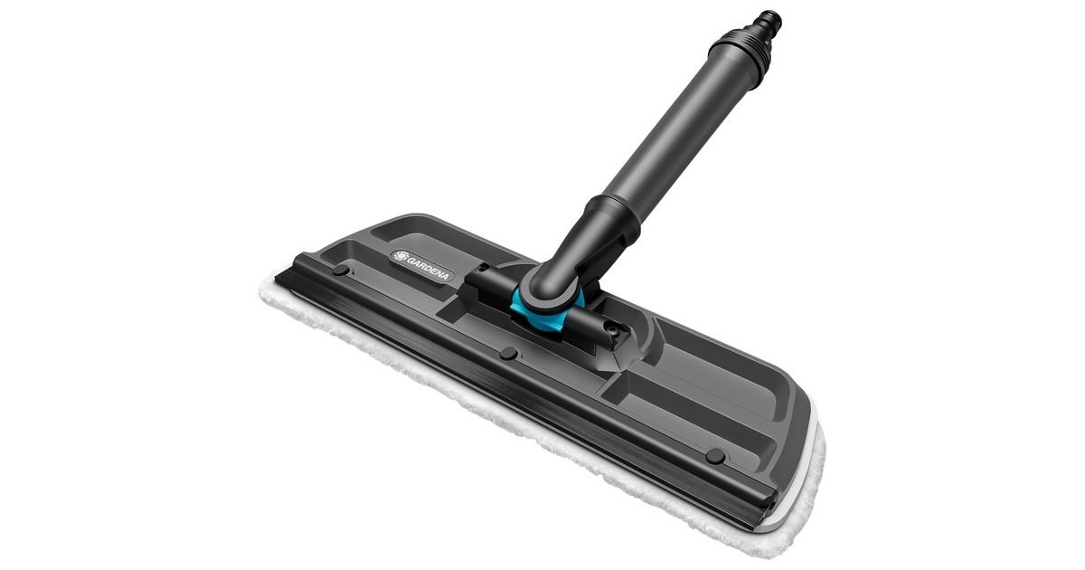 GARDENA Cleansystem Fensterwischer, Waschbürste(grau, Arbeitsbreite 31cm)