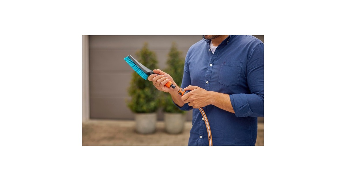 GARDENA Cleansystem Handbürste S hard, Waschbürste(grau/türkis)