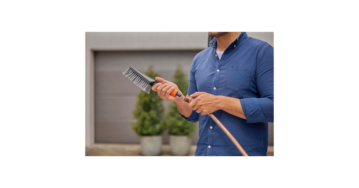 GARDENA Cleansystem Wasch-Set mit Handbürste M soft, Waschbürste(grau, inkl. 10 Seifenstäbchen)