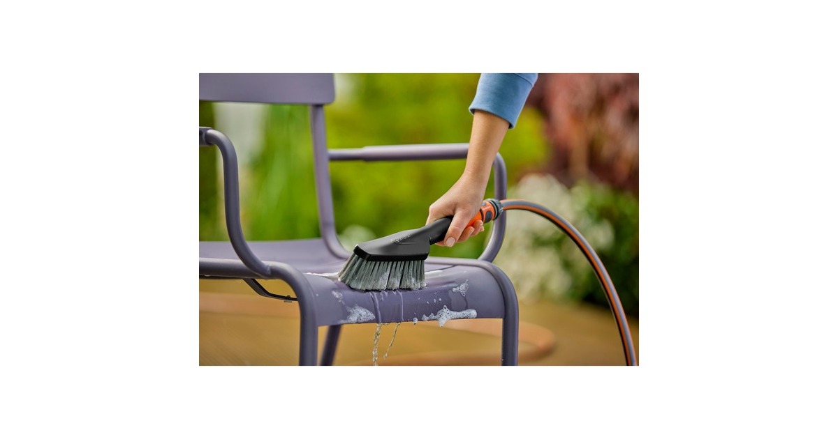 GARDENA Cleansystem Wasch-Set mit Handbürste S soft, Waschbürste(grau, inkl. 10 Seifenstäbchen)