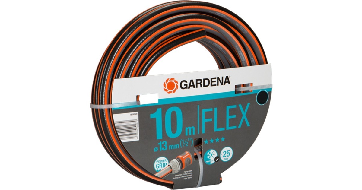 GARDENA Comfort Flex Schlauch 13mm (1/2")(schwarz/orange, 10 Meter)