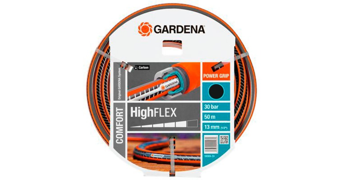 GARDENA Comfort HighFLEX Schlauch 13mm (1/2")(grau/orange, 50 Meter)