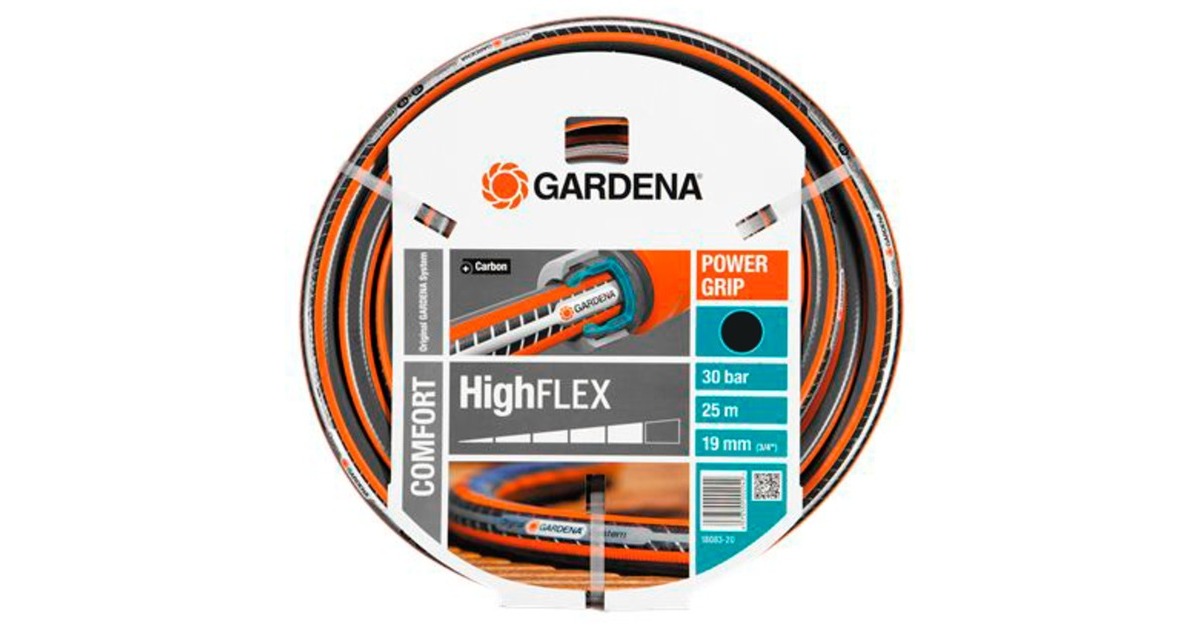 GARDENA Comfort HighFLEX Schlauch 19mm (3/4")(grau/orange, 25 Meter)