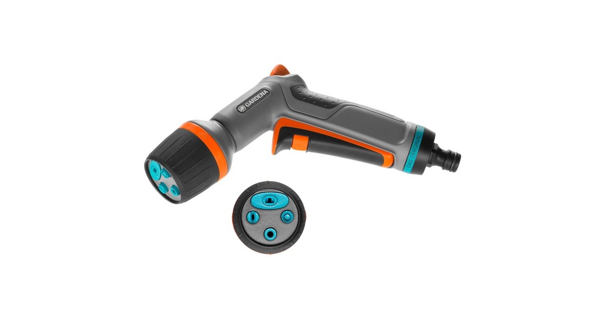 GARDENA Comfort Reinigungsspritze ecoPulse, Sprühpistole(grau/orange)