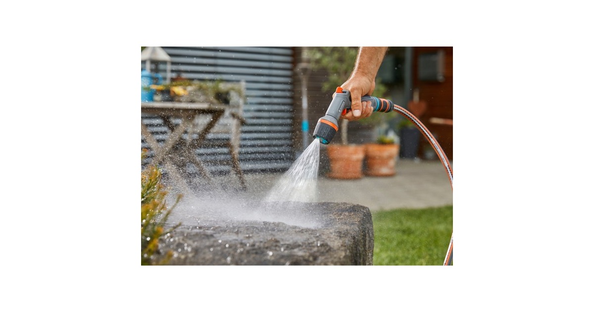 GARDENA Comfort Reinigungsspritze ecoPulse, Sprühpistole(grau/orange)