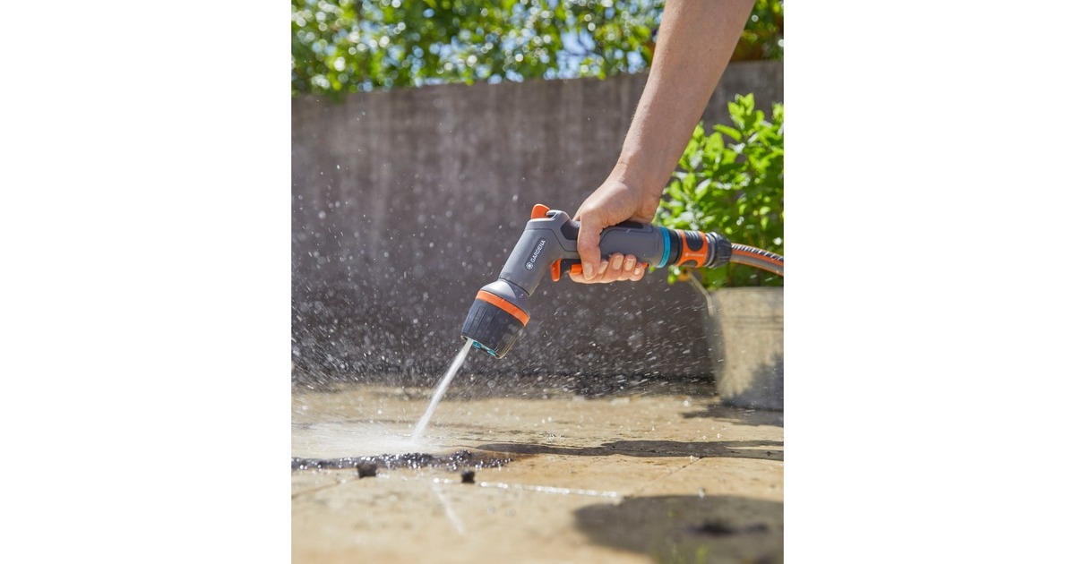 GARDENA Comfort Reinigungsspritze ecoPulse, Sprühpistole(grau/orange)