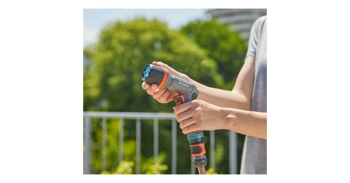 GARDENA Comfort Reinigungsspritze ecoPulse, Sprühpistole(grau/orange)