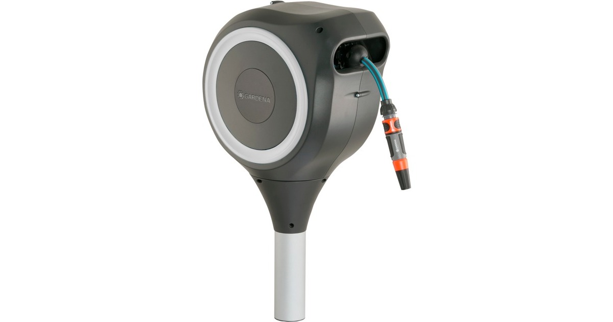 GARDENA Garten-Schlauchbox RollUp M, 20 Meter, Schlauchtrommel(grau, mit Erdspieß) GARDENA Garten-Schlauchbox RollUp M, 20 Meter, Schlauchtrommel(grau, mit Erdspieß)
