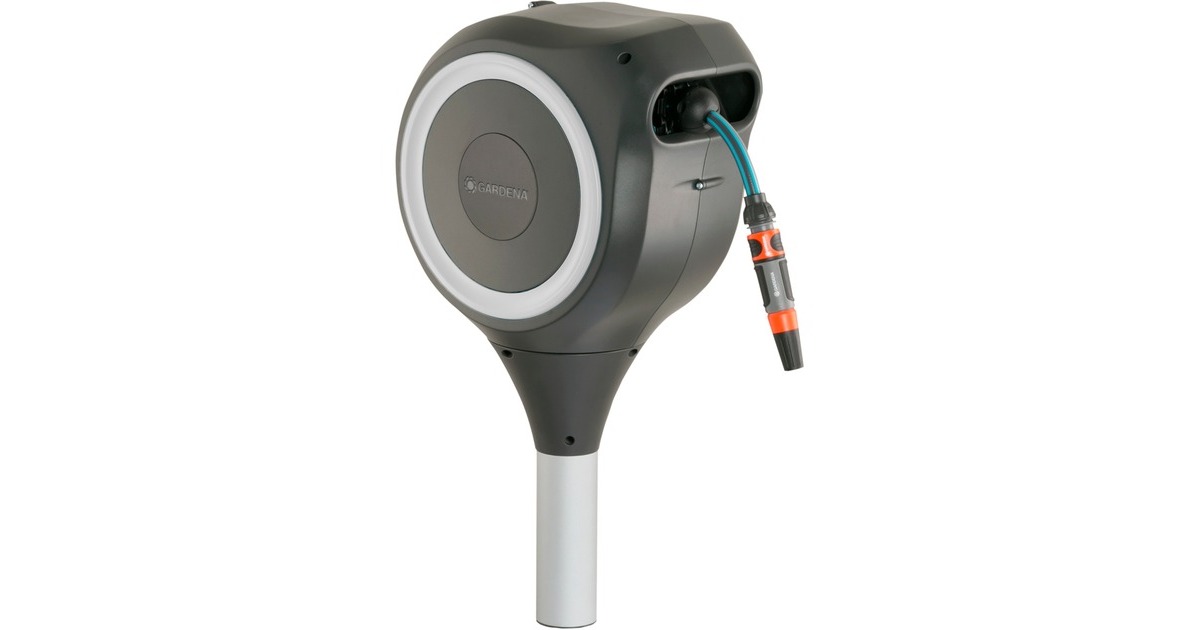 GARDENA Garten-Schlauchbox RollUp S, 15 Meter, Schlauchtrommel(grau, mit Erdspieß) GARDENA Garten-Schlauchbox RollUp S, 15 Meter, Schlauchtrommel(grau, mit Erdspieß)