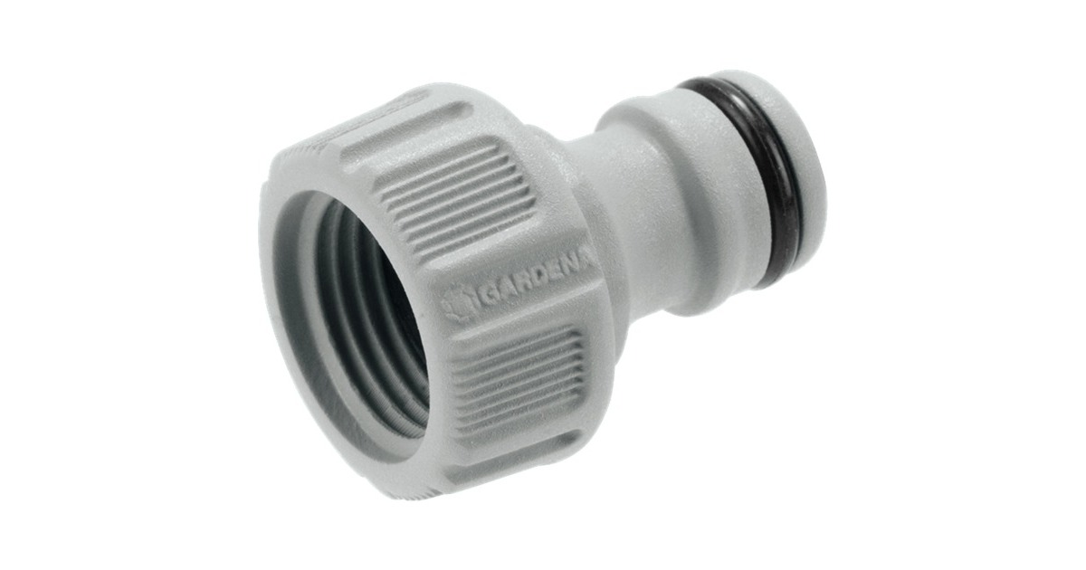 GARDENA Hahnverbinder 21mm (G 1/2"), Hahnstück(grau) GARDENA Hahnverbinder 21mm (G 1/2"), Hahnstück(grau)