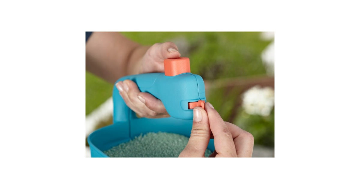 GARDENA Handstreuer M (431-20), Streugerät(türkis/schwarz)