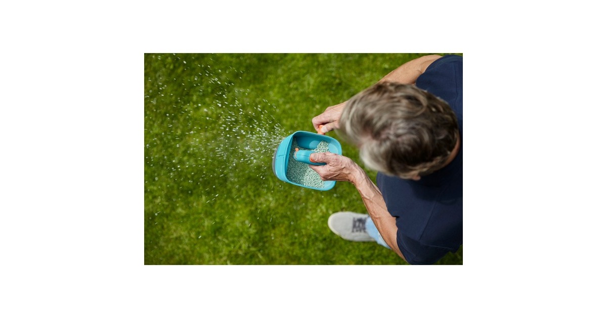 GARDENA Handstreuer M (431-20), Streugerät(türkis/schwarz)