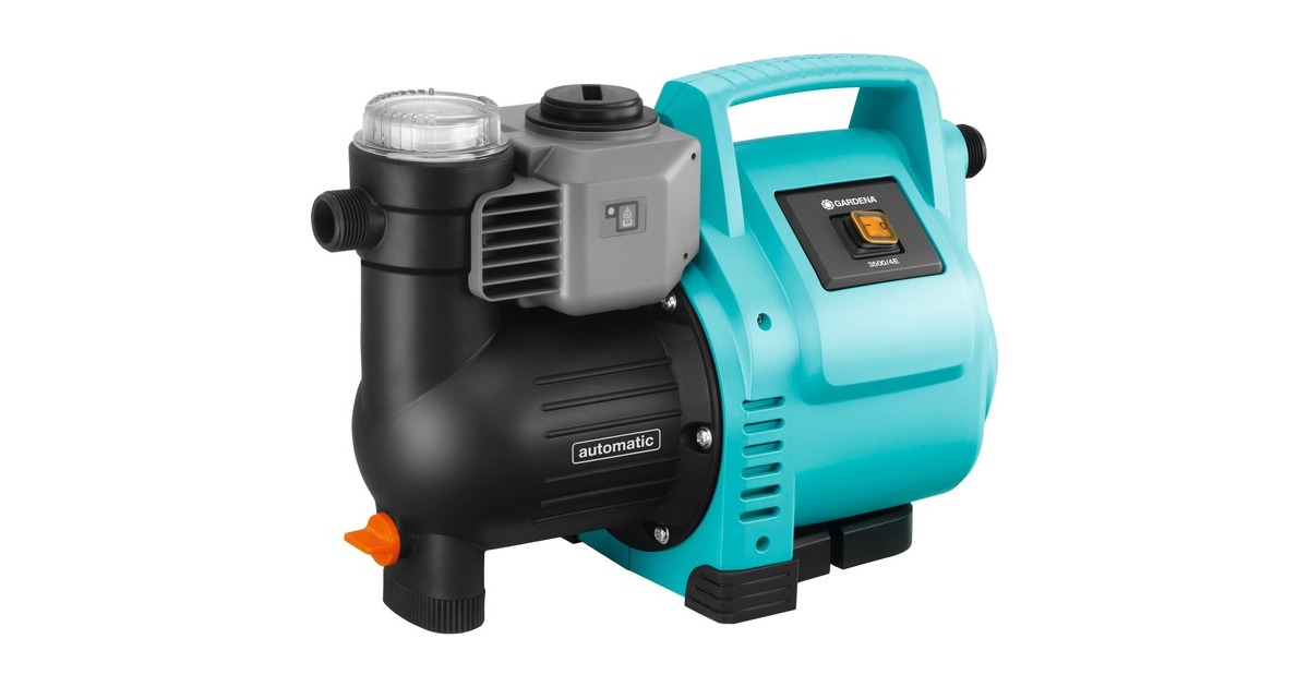 GARDENA Hauswasserautomat Classic 3500/4E, Pumpe(türkis/schwarz, 800 Watt)