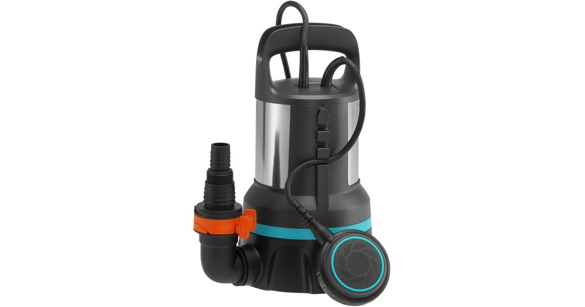 GARDENA Klarwasser-Tauchpumpe 11000, Tauch- / Druckpumpe(schwarz/edelstahl, 450 Watt)