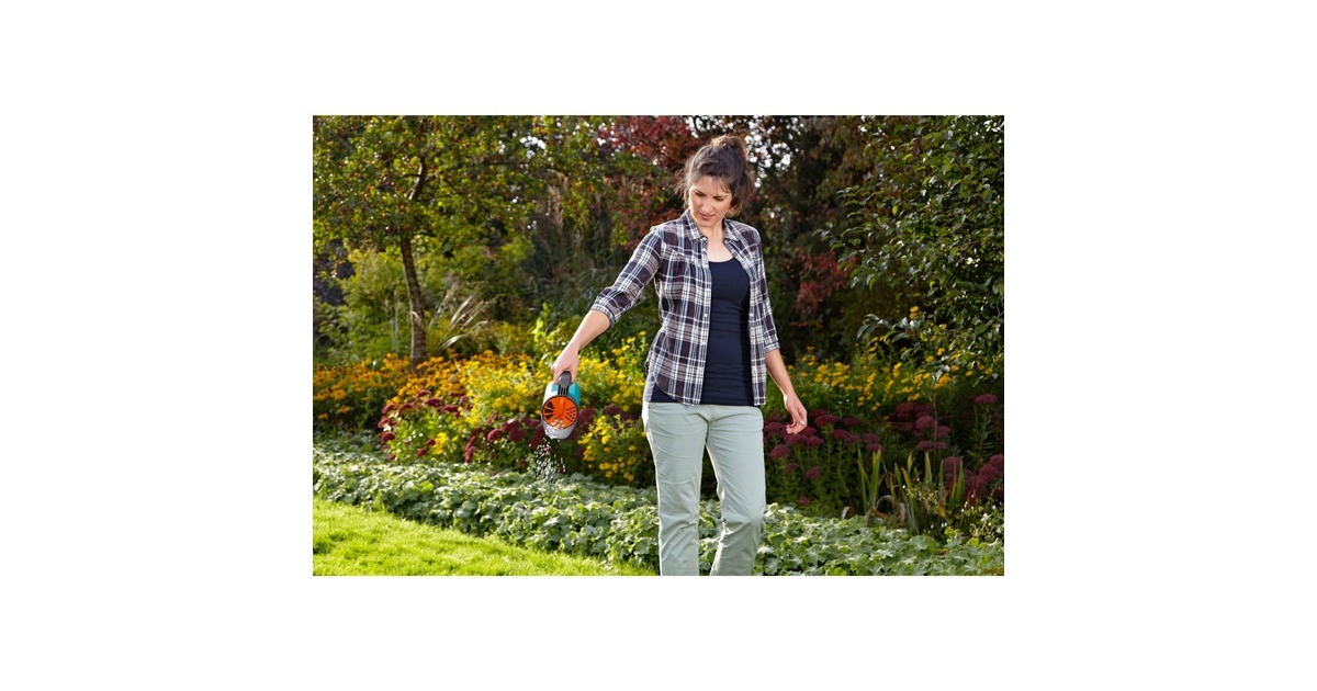 GARDENA Kleinstreuer S (3255-20), Streugerät(türkis/schwarz)