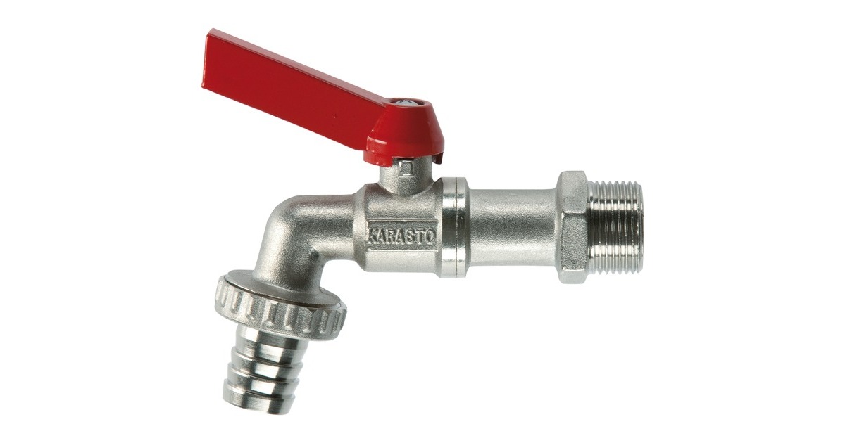 GARDENA Kugel-Auslaufventil 7332-20, Wasserhahn(silber/rot, 26,5mm (G 3/4"), 13mm (1/2")) GARDENA Kugel-Auslaufventil 7332-20, Wasserhahn(silber/rot, 26,5mm (G 3/4"), 13mm (1/2"))