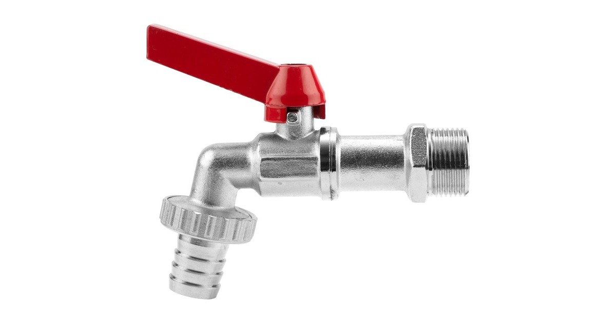 GARDENA Kugel-Auslaufventil 7333-20, Wasserhahn(silber/rot, 33,3mm (G 1"), 19 mm (3/4")) GARDENA Kugel-Auslaufventil 7333-20, Wasserhahn(silber/rot, 33,3mm (G 1"), 19 mm (3/4"))