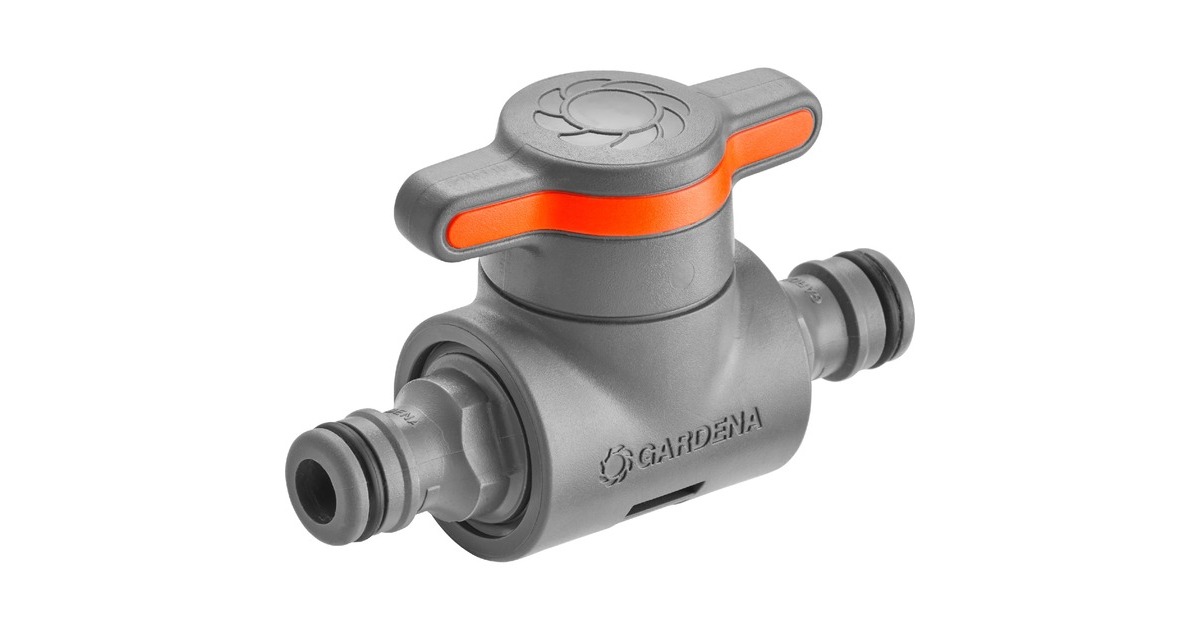 GARDENA Kupplung mit Regulierventil(grau/orange)