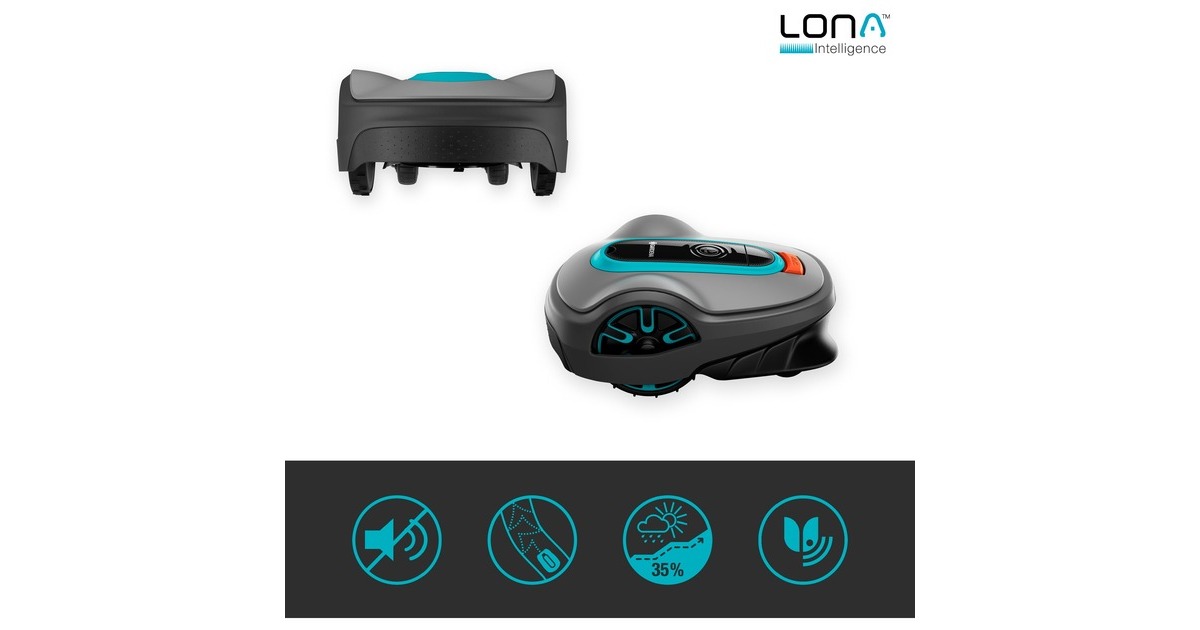 GARDENA Mähroboter smart SILENO life 1.500m² Set(grau/türkis, Li-Ionen Akku 2,1Ah, LONA-Technologie) GARDENA Mähroboter smart SILENO life 1.500m² Set(grau/türkis, Li-Ionen Akku 2,1Ah, LONA-Technologie)