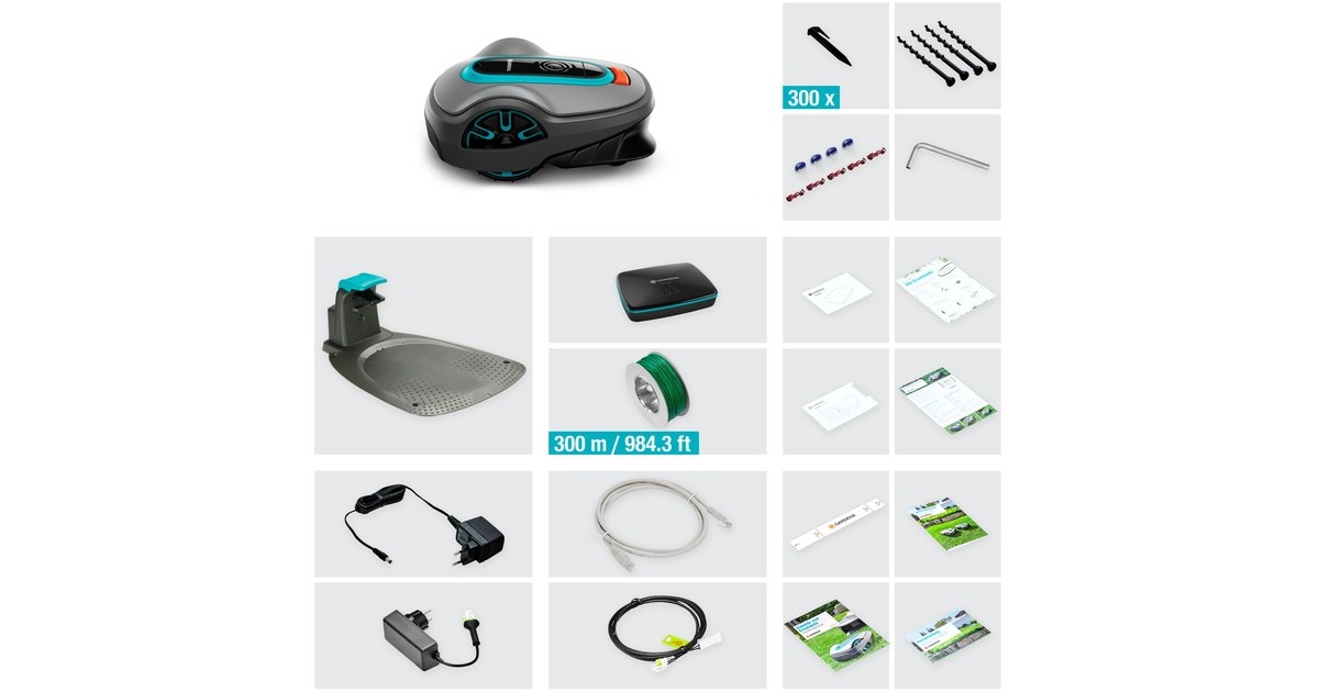GARDENA Mähroboter smart SILENO life 750m² Set(grau/türkis, Li-Ionen Akku 2,1Ah, LONA-Technologie) GARDENA Mähroboter smart SILENO life 750m² Set(grau/türkis, Li-Ionen Akku 2,1Ah, LONA-Technologie)