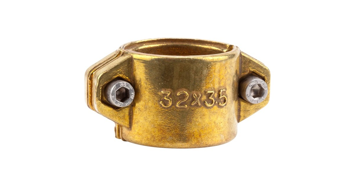 GARDENA Messing Klemmschale für 32mm (1.1/4“)-Schläuche, Halterung