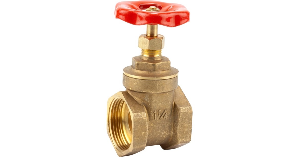 GARDENA Messing Muffen-Absperrschieber IG 42mm (G 1.1/4"), Wasserhahn