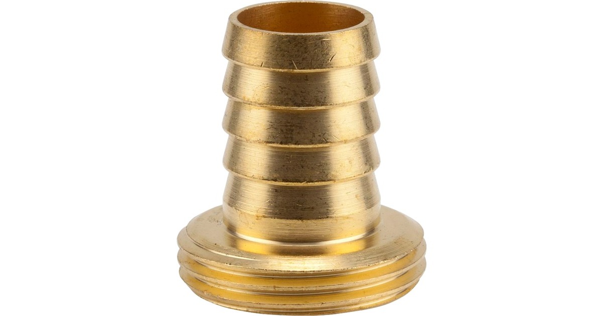 GARDENA Messing-Schlauchverschraubung G1"-AG, Schlauchstück(1-teilig, für 3/4"-Schläuche)