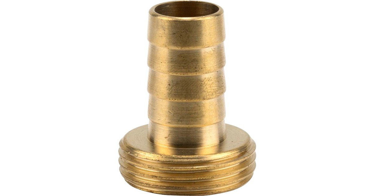 GARDENA Messing-SchlauchverschraubungG 3/4"-AG, Schlauchstück(1-teilig, für 1/2"-Schläuche)