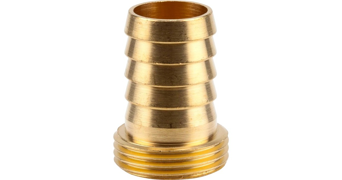 GARDENA Messing-SchlauchverschraubungG 3/4"-AG, Schlauchstück(1-teilig, für 3/4"-Schläuche)