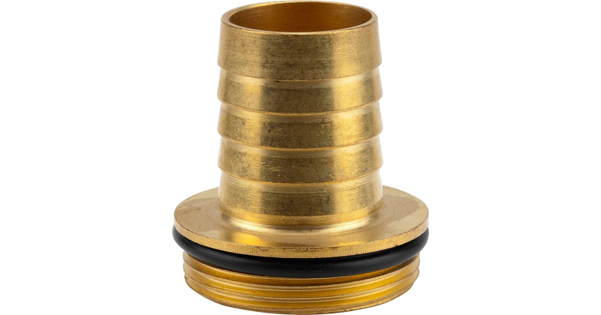 GARDENA Messing Schlauchverschraubung mit Bund und O-Ring, Schlauchstück(1-teilig)