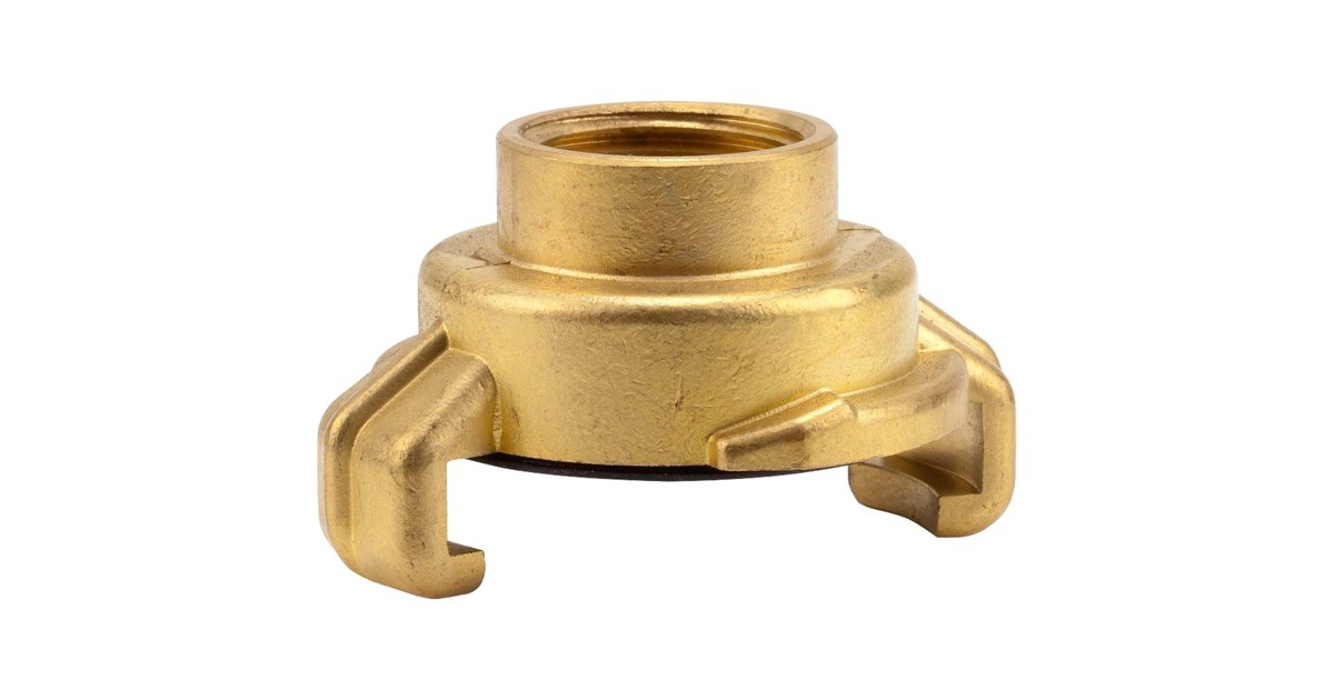 GARDENA Messing Schnellkupplungs-Gewindestück IG 21mm (G 1/2"), Hahnstück