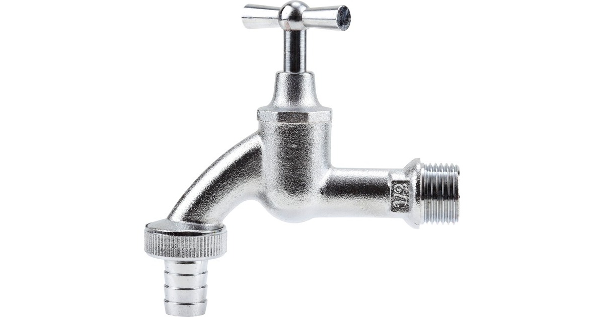 GARDENA Messing-Wasserhahn 1/2"(chrom, für 13mm-Schläuche)