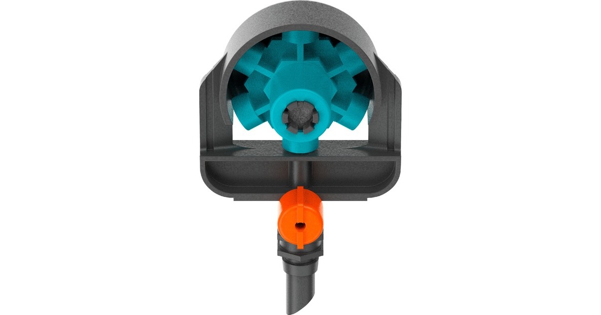 GARDENA Micro-Drip-System 6 in 1 Sprühdüse, 2 Stück(schwarz/türkis, Modell 2023)