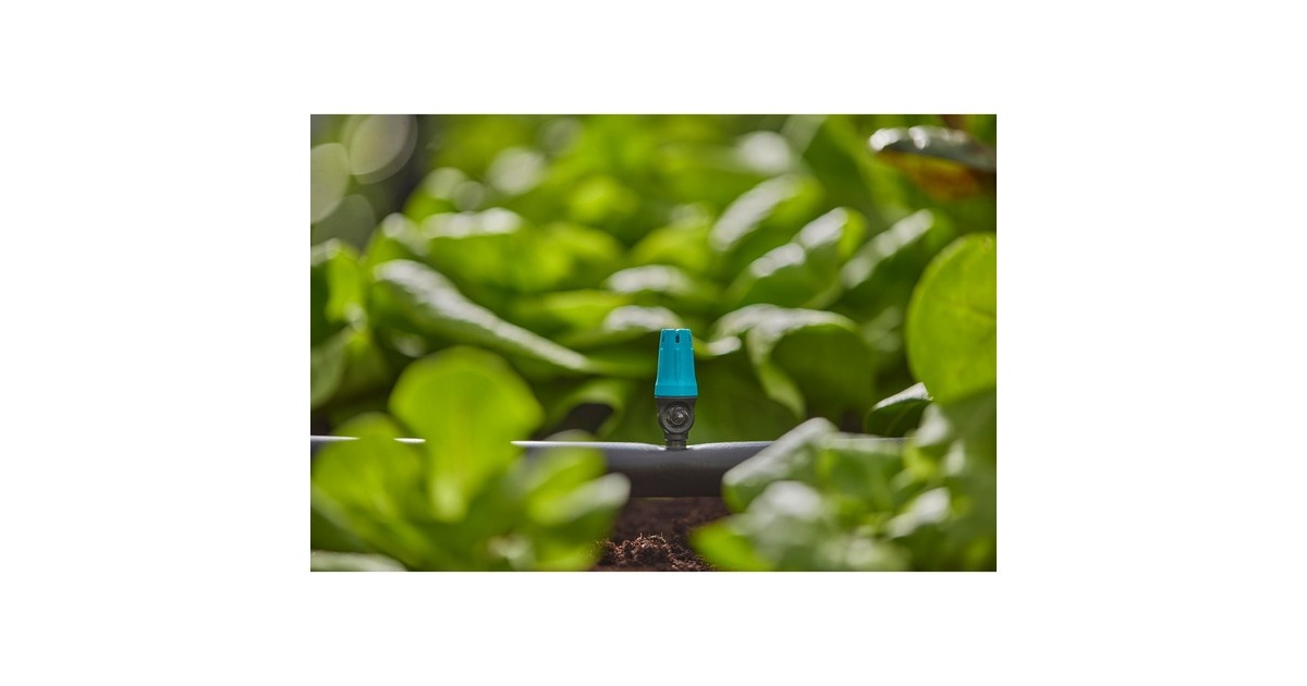 GARDENA Micro-Drip-System Endkleinflächendüse, 10 Stück(schwarz/türkis, Modell 2023)