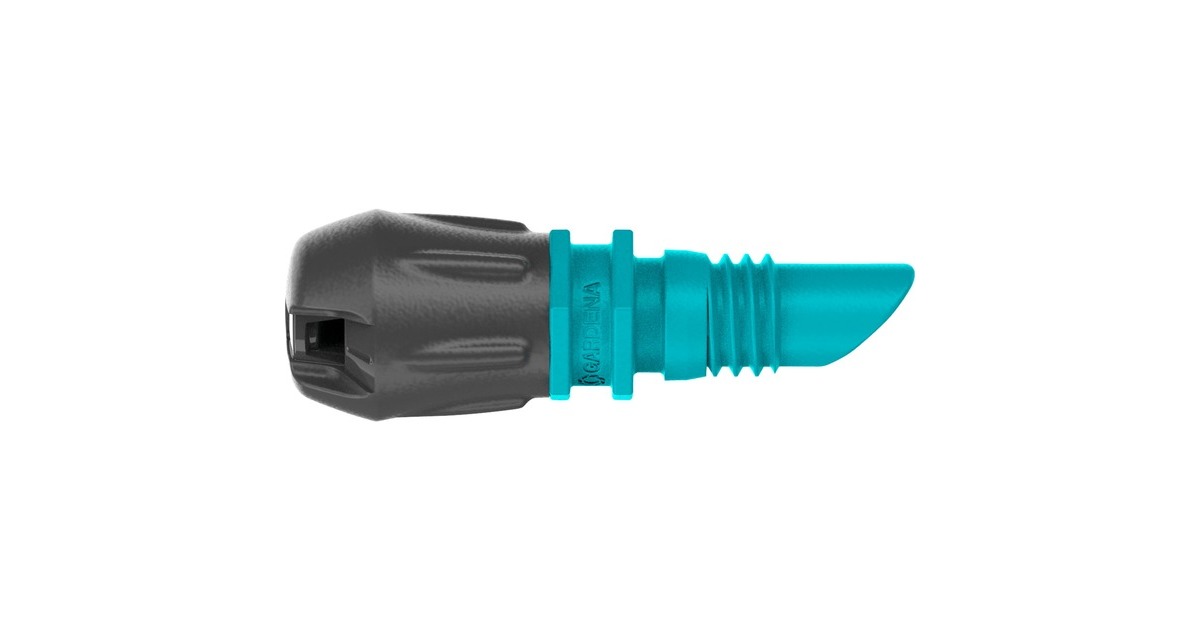 GARDENA Micro-Drip-System Endstreifendüse, 5 Stück(schwarz/türkis, Modell 2023)
