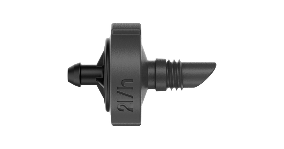 GARDENA Micro-Drip-System Endtropfer 2 l/h, druckkompensierend(dunkelgrau, 10 Stück, Modell 2023)