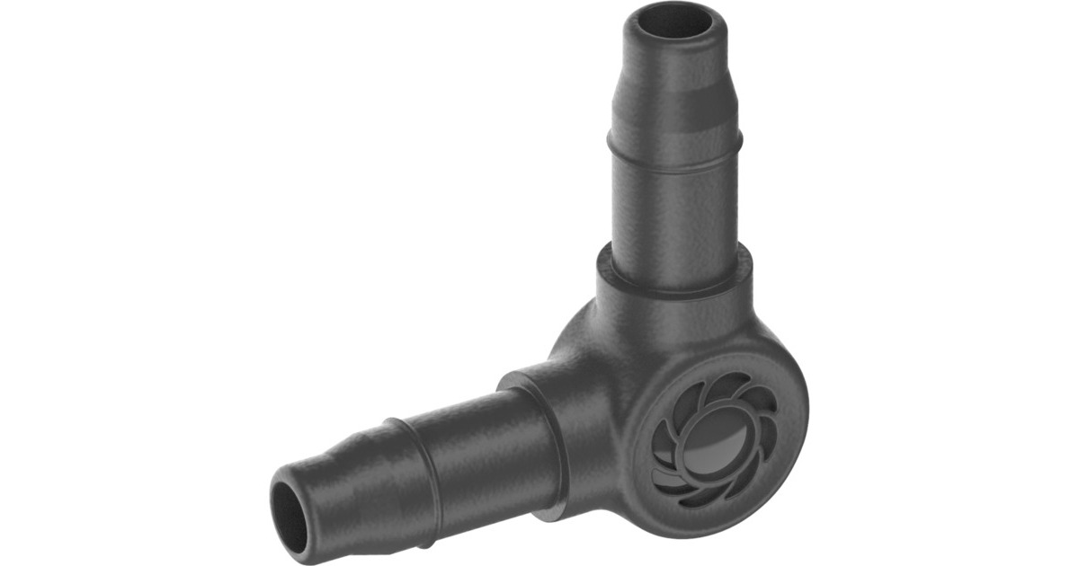 GARDENA Micro-Drip-System L-Stück 4,6mm (3/16"), Verbindung(dunkelgrau, 10 Stück, Modell 2023)