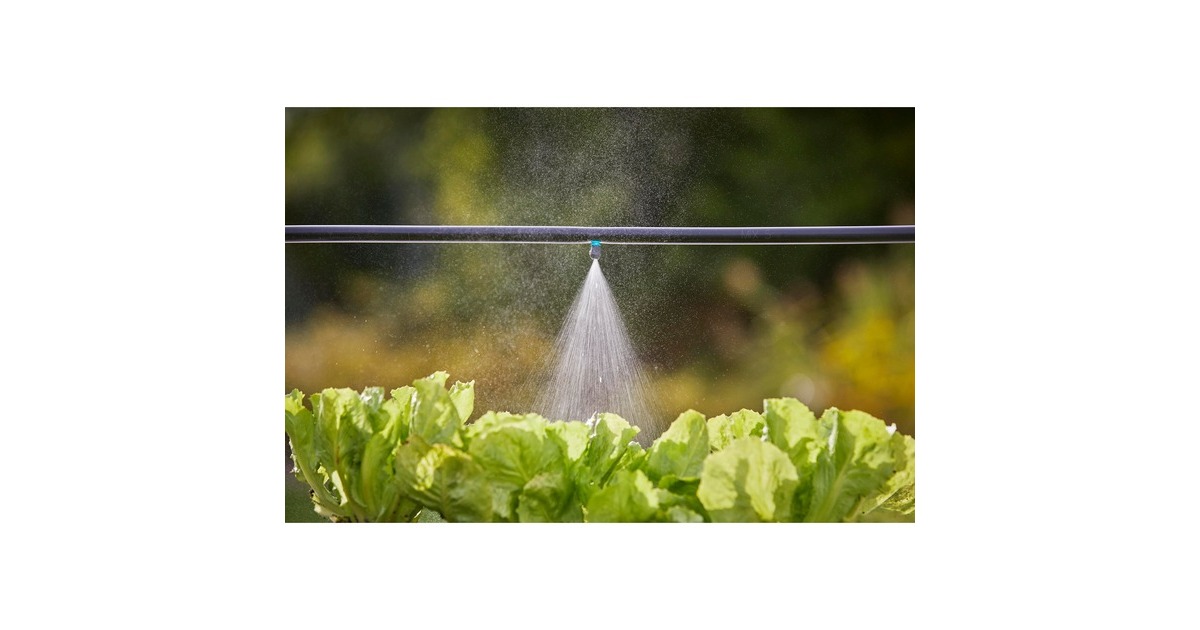 GARDENA Micro-Drip-System Nebeldüse, 5 Stück(schwarz/türkis, Modell 2023)