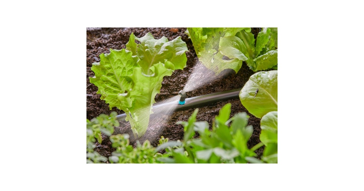 GARDENA Micro-Drip-System Streifendüse, 5 Stück(schwarz/türkis, Modell 2023)