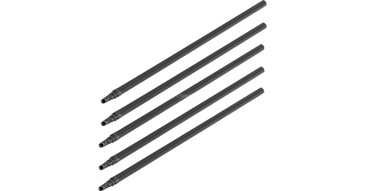 GARDENA Micro-Drip-System Verlängerungsrohr für Sprühdüsen(schwarz, 5 Stück, 20cm, Modell 2023)