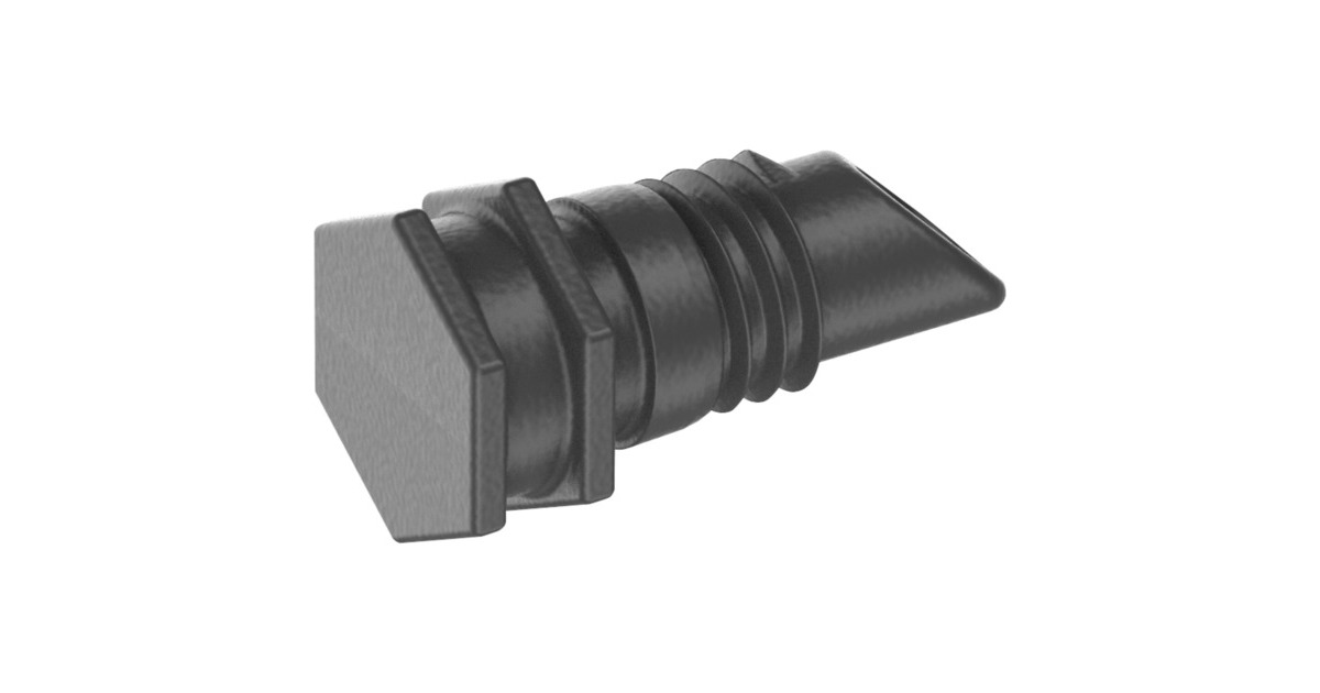GARDENA Micro-Drip-System Verschlussstopfen 4,6mm (3/16")(dunkelgrau, 10 Stück, Modell 2023)